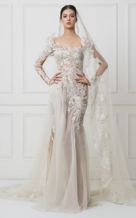 Maison Yeya, Lace Sheath Wedding Dress, Wedding Dress Illusion, Sheath Wedding Dress Lace, Gown Princess, Princess Fairy, Dresses Beach, Sheath Wedding, Pnina Tornai