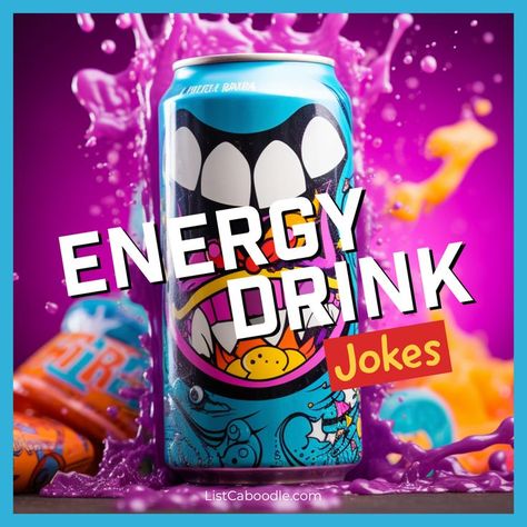 A list of the best energy drink jokes. Summer Jokes For Kids, Lego Jokes, Kava Tea, Summer Jokes, Best Energy Drink, Tea Quotes, Thrill Seeker, Wedding Entertainment, Funny Captions