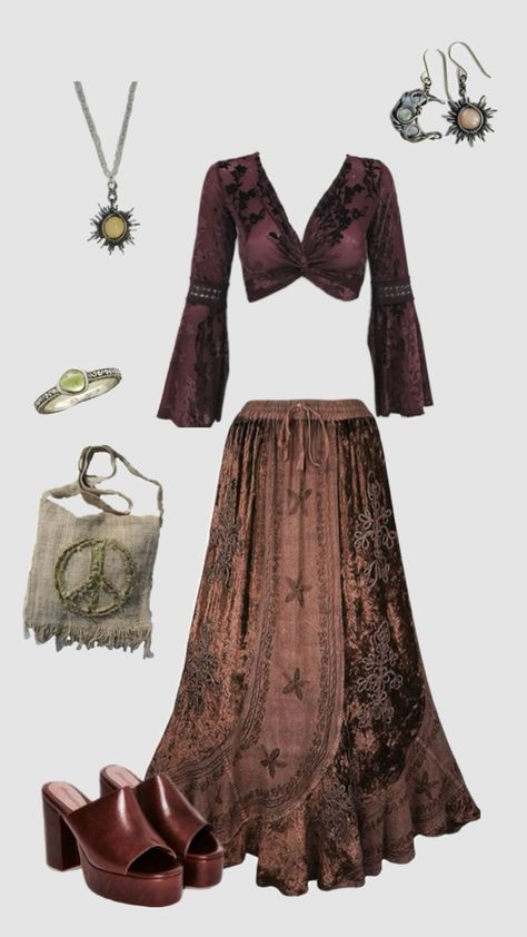 Stevie nicks outfit inspo #outfitinspo #whimsigoth #whimsical 70s Outfits, Hippie Style Clothing, Future Outfit, Boho Chic Outfits, Stevie Nicks, Goth Outfits, Hippie Outfits, Teenage Fashion Outfits, Lookbook Outfits