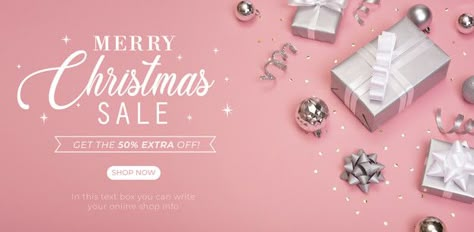 Christmas sale banner cover page website... | Free Psd #Freepik #freepsd #freebanner #freeframe #freeposter #freechristmas Christmas Sale Banner, Website Slider, Gifts Banner, Website Banner Design, Free Banner, New Year Banner, Holiday Promotions, Header Design, Publicidad Creativa