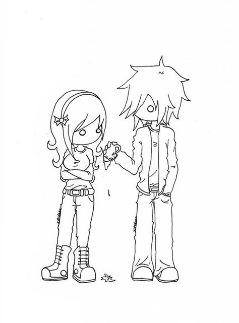 Emo Coloring Pages Emo Coloring Pages, Emo Disney, Boy And Girl Drawing, Chibi Coloring Pages, Emo Anime, Best Coloring Pages, People Coloring Pages, Spiderman Coloring, Farm Animal Coloring Pages