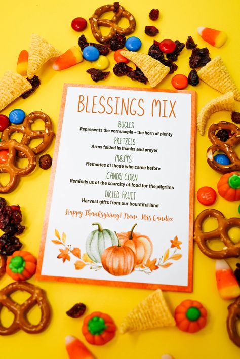 Thanksgiving Blessing, Thanksgiving Gift Tags, Thanksgiving Snacks, Thanksgiving Favors, Thanksgiving Blessings, Harvest Blessings, Fall Snacks, Thanksgiving Cookies, Thanksgiving Treats