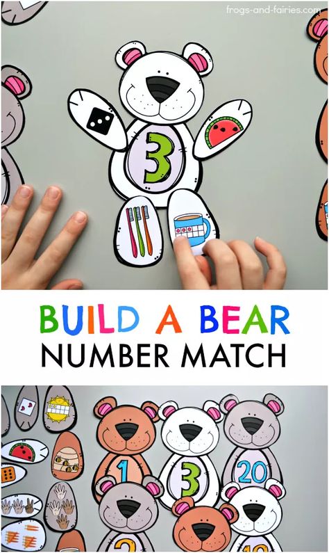 Prek Math, Math Numbers, Number Sense, Building For Kids, Preschool Learning Activities, Preschool Math, Math Center, Elementary Math, Build A Bear