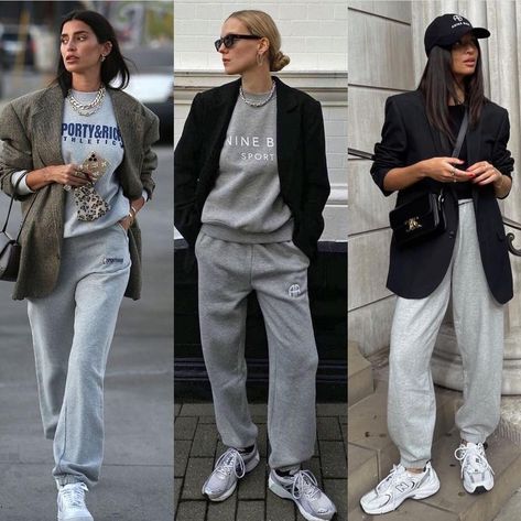 Sporty Chic Outfits Winter, Joggers Street Style, Sport Chic Outfit, Elevated Athleisure, Sportswear Chic, Sports Chic, Athletic Chic, Sporty Chic Outfits, Sports Chic Outfit