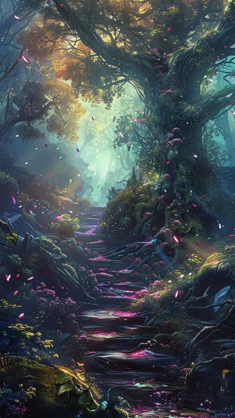 Mythical Backgrounds Fantasy Art, Fantasy Screensavers, Fantasy Worlds Aesthetic, Cute Fantasy Aesthetic, Fantasy Realm Aesthetic, Fantasy Wallpapers Aesthetic, Bright Fantasy Aesthetic, Fantasy Wallpaper Magic, Dream World Aesthetic