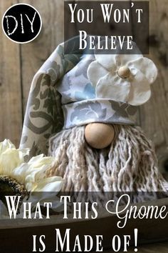 Create a unique gnome with repurposed items from your home! It is a great home decor idea! #homedecor #homedecorideas #diy #diyideas #howto #crafts #gnome #gnomecrafts #howto #handmade #homemade Craft Gnomes, Homemade House Decorations, Tree Gnomes, Idea Craft, Gnome Tutorial, Homemade Home Decor, Homemade Christmas Decorations, Gnomes Diy, Christmas Idea