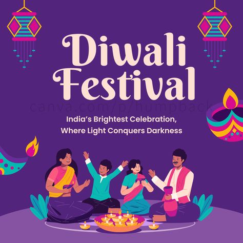 Celebrate the Festival of Lights with our stunning Diwali design! Perfect for invitations, social media posts, and festive decorations. Click to view and download our design now! #Diwali, #FestivalOfLights, #Deepavali, #HappyDiwali, #DiwaliDecorations, #FestivalDesign, #CelebrationDesign, #Diwali2024, #FestiveDesign, #CanvaTemplate, #DiwaliInvitations, #DiwaliCelebrations Festival Instagram Post, Diwali Design, Diwali Festival, Festival Of Lights, Festival Design, Diwali Decorations, Festival Lights, Happy Diwali, Single Image