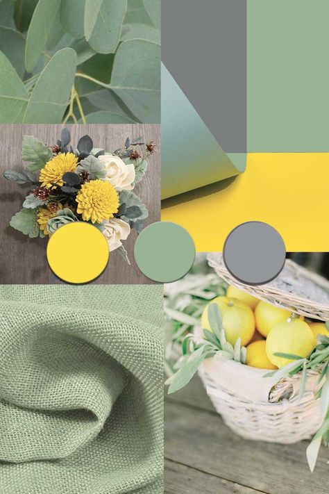 8 Future Color Trends for 2022 starting from Pantone 2021 Ultimate Gray + Illuminating | ITALIANBARK Yellow Green Grey Palette, Gray Green Yellow Living Room, Green Yellow Gray Color Palette, Green Grey Yellow Color Palette, Green And Yellow Living Room, Green Yellow Color Palette, Sage Green And Yellow, Sage And Yellow, Polygon Animal