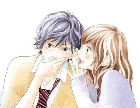 Ao Haru Ride Kou, Futaba Y Kou, Blue Springs Ride, Shojo Anime, Ao Haru, Ao Haru Ride, Shoujo Manga, Blue Springs, الرسومات اللطيفة