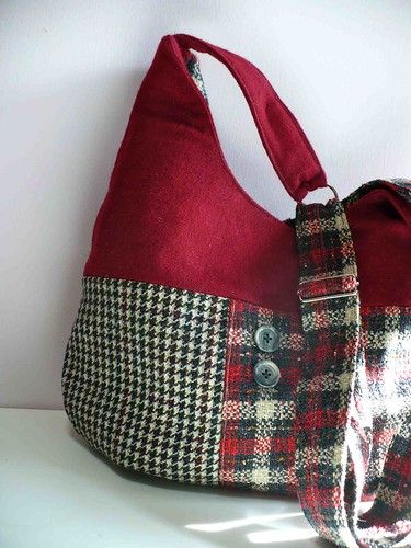 Upcycled Purse, Wool Purse, Diy Wool, Wool Bags, Upcycled Bag, Sew Ins, Sewing Purses, Diy Handbag, Patchwork Bags