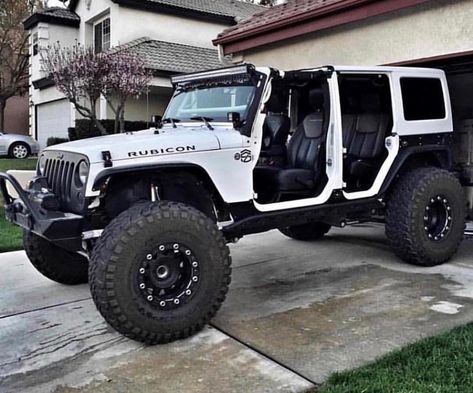 Jeep Guys Online on Instagram: “Doors OFF or ON?! COMMENT BELOW!! ———————————— Owner: TAG THEM!! . . . SPONSORS: @zkd_customs  @americanbrotherdesigns @quakeled…” Jeep Lifted, White Jeep Wrangler, Jeep Guys, Jeep Baby, White Jeep, Cars Jeep, Pink Jeep, Dream Cars Jeep, Custom Jeep