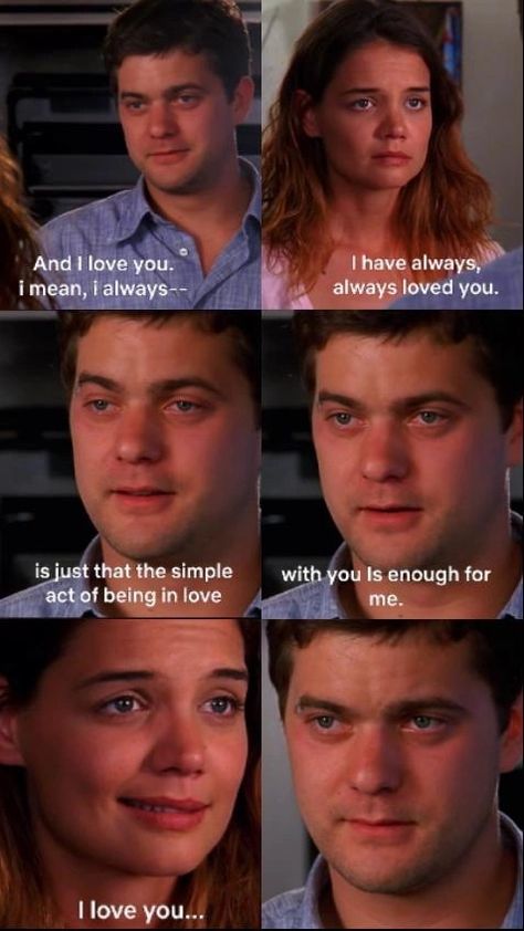 Dawsons Creek Quotes, Pacey Witter, Joshua Jackson, Dawson's Creek, Dawsons Creek, Tv Couples, Greek Quotes, Katie Holmes, Always Love You