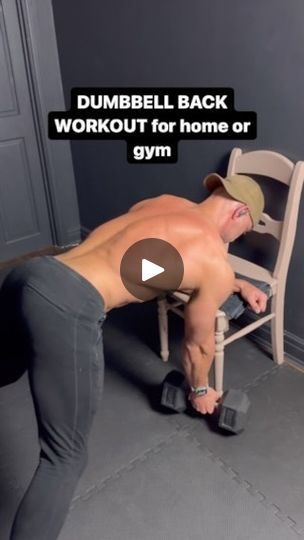 Seated Workouts, Back Gains, Dumbbell Back Workout, Pull Day Workout, Gym Dumbbells, Seated Exercises, Rear Delt, Dumbbell Set, Back And Biceps