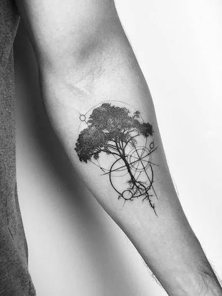 Natur Tattoo Arm, Tree Tattoo Men, Men Tattoos, Tree Tattoo Designs, Inspiration Tattoos, Tree Of Life Tattoo, Sternum Tattoo, E Tattoo, Tattoo Life