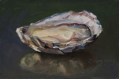 Oyster Painting, Seafood Art, Masterpieces Painting, Painting A Day, Louisiana Art, Food Painting, Painting Subjects, Daily Painting, Sea Art