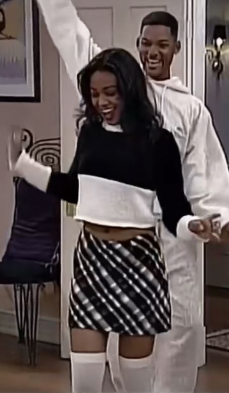 Ashley Fresh Prince Outfits, Ashley Banks Fashion, Ashely Banks Outfits, Black 90s Fashion Outfits, Ashley Banks Hair, Ashley Banks Aesthetic, 90s Clothes Outfits, Ashley Banks Style, Girly 90s Outfits