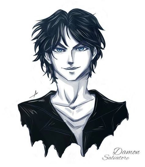 Damon Salvatore Fanart, Anime Fan Art, Vampire Diaries Damon, Damon Salvatore, Vampire Diaries, Anime Fanart, Supernatural, Fangirl, Deviantart