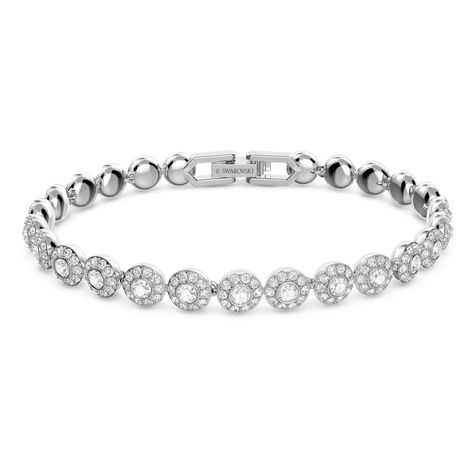 Discover great products at the best prices at Dealmoon. Angelic bracelet Round cut, Pave, Small, White, Rhodium plated. Price:$125.80 at Swarovski White Crystal Bracelet, Pave Bracelet, Swarovski Bracelet, Clear Crystals, Swarovski Jewelry, Polish Jewelry, Tennis Bracelet, Crystal Bracelets, Clear Crystal