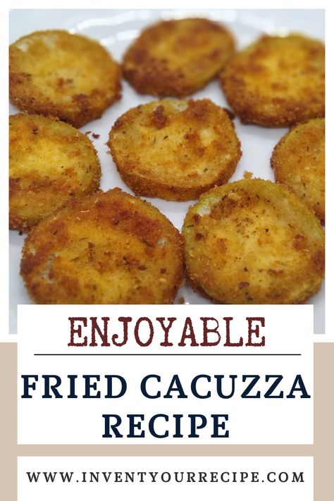 Crunchy and Savory Fried Cacuzza. Italian cacuzza squash cut into wheels, breaded, and fried until golden brown. Home grown and homemade recipe. Italian Recipes | Sicilian Recipes | From The Garden | Zucchini Recipes | Appetizer Recipes | Side Dish Recipes Cucuzza Squash Recipe, Garden Zucchini, Easy Zucchini Recipes, Roasted Tomato Sauce, Recipe Italian, Easy Zucchini, Sicilian Recipes, Eastern Cuisine, Homemade Recipe