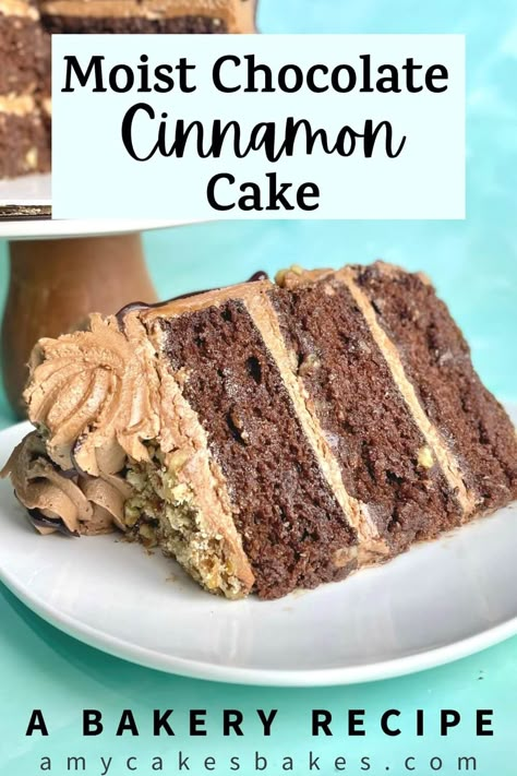 Morganza Cake Recipe, Cinammon Cake Recipes, Chocolate Fall Cake, Chocolate Cake Variations, Amycakes Bakery, Chocolate Cake With Cinnamon, Chocolate Cinnamon Cake, Cinnamon Cake Recipe, Cinnamon Cake Recipes