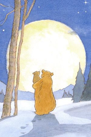 Rosa Luna — Goodnight little bear - by Martin Waddell Art Mignon, Bear Illustration, Art Et Illustration, Little Bear, Bear Art, Art And Illustration, Childrens Illustrations, Childrens Art, Children's Book Illustration