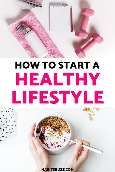 How to start a healthy lifestyle? This article has tips on healthy living that will help you become your best self. Start A Healthy Lifestyle, Better Habits, Healthy Living Motivation, Healthy Lifestyle Habits, Lifestyle Habits, Healthy Lifestyle Motivation, Healthy Lifestyle Tips, Living A Healthy Life, A Healthy Lifestyle