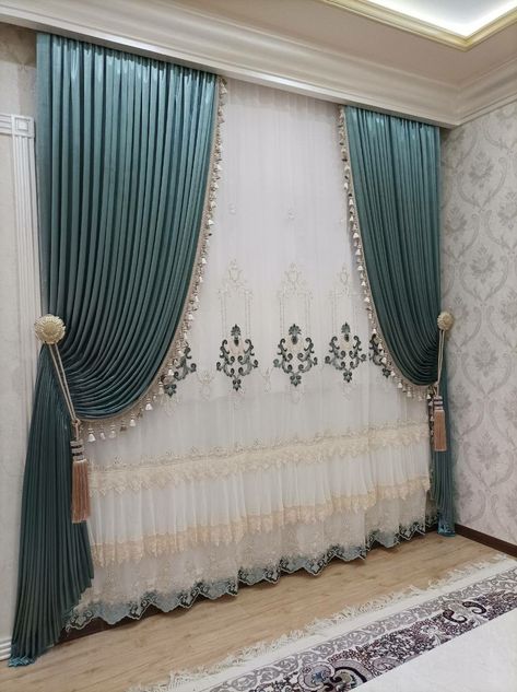 Pattern Curtains Living Room, Curtain Ideas For Living Room, Curtain Designs For Bedroom, Fancy Curtains, Window Curtain Designs, Curtains Living Room Modern, Unique Curtains, Black Shower Curtains, Curtains Ideas