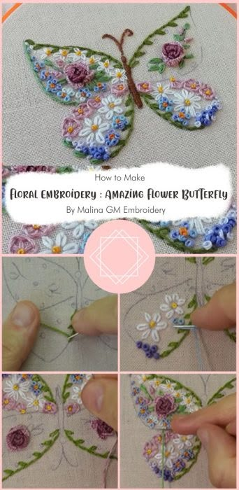 Butterflies Embroidery Designs, Hand Embroidered Butterflies, Butterfly Embroidery Beads, Slow Stitch Butterfly, Free Hand Embroidery Designs Patterns, How To Embroider A Butterfly, Hummingbird Embroidery Pattern Free, Felt Embroidery Projects Ideas, Sewing Embroidery Designs Free Pattern