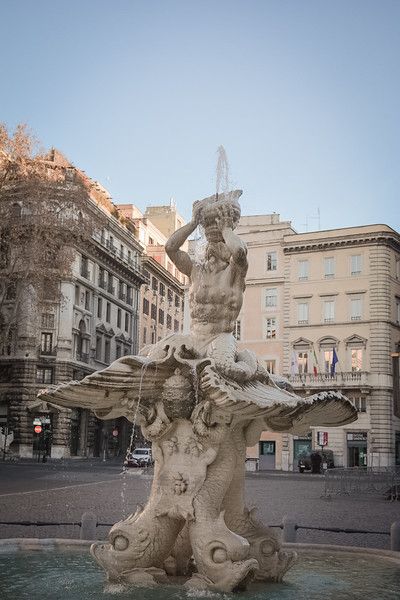 This fountain was commissioned by Pope Urban the VIII and is located in the Piazza Barberini right outside of his family's palace Palazzo Barberini, Piazza Barberini, Best Pictures, World One, Travel The World, Oh The Places Youll Go, First World, Cool Places To Visit, Places Ive Been