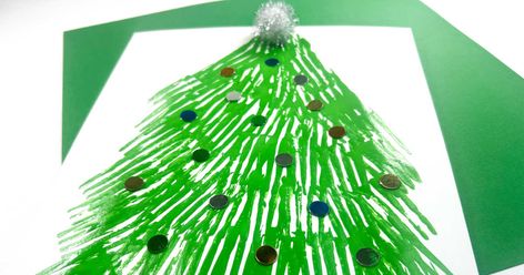 Fork Painting Christmas Tree Craft for Kids Christmas Tree Craft For Kids, Fork Painting, Easy Christmas Tree, Christmas Tree Craft, Painting Christmas, Rise Art, Tree Craft, Christmas Tree Painting, Christmas Tree Crafts