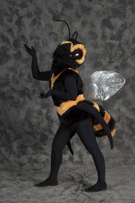 Bee Fursuit, Insect Fursuit, Bug Fursuit, Freehand Crochet, Bee Mascot, Crochet Halloween Costume, Classic 80s Movies, Winged Girl, Bee Costume