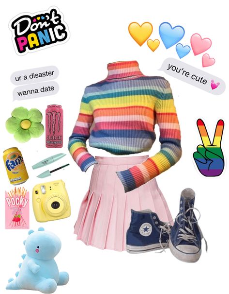 Pansexual Outfits, Pan Outfits, Pride Fits, Queer Outfits, Lgbtq Outfit, Pride Stuff, Lgbtq Quotes, Good Clothes, Pansexual Pride