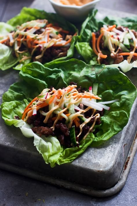 Lettuce Wrap Recipes, Lettuce Cups, Lettuce Wrap, For Keeps, Banh Mi, Vietnamese Food, Vietnamese Recipes, Lettuce Wraps, Wrap Recipes