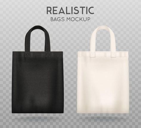 Black And White Tote Bags, Sale Template, Bag Mockup, White Tote Bag, Tote Bag Black, Clothing Mockup, White Tote, Eco Bag, Business Card Mock Up