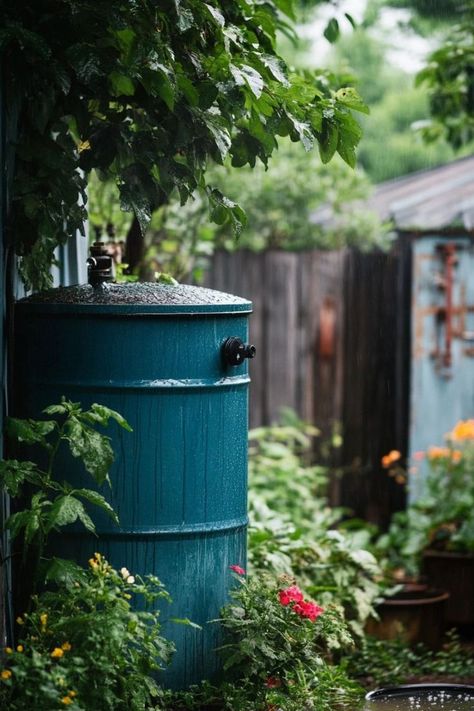 Save water and nurture your garden with a rainwater harvesting system! 🌦️🌿 Collect and reuse rainwater for sustainable gardening. 💧🌎 #WaterConservation #RainwaterHarvesting #GreenLiving Rain Water Harvesting, Water Harvesting, Rainwater Harvesting System, Sustainable Gardening, Rainwater Harvesting, Sustainable Garden, Water Conservation, Save Water, Green Living