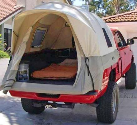 Camping Gear Organization, Camping Gear Gadgets, Truck Bed Tent, Motorcycle Camping Gear, Truck Bed Camping, Truck Bed Camper, Diy Tent, Camping Diy, Truck Tent