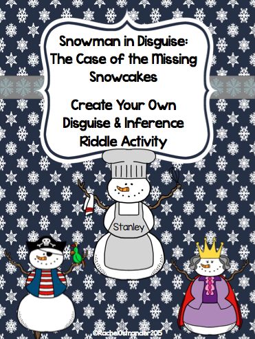 Disguise A Snowman, Coloring Contest Ideas, Inference Activities, Contest Ideas, Coloring Contest, Making Inferences, 2nd Grade Ela, Elementary Library, Library Activities