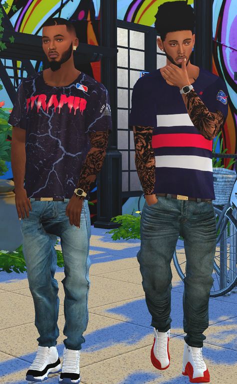 Official Page of Youtuber xViva | 25 | VA | Simmer. I Upload Let's Plays of The Sims 4 on Youtube.... Men Custom Content Sims 4, Sims 4 Saggy Jeans Cc Male, Urban Male Clothes Sims 4, Outlander Sims 4 Cc, Ts4 Male Cc Urban, Sims 4 Cc Clothes Male Urban Jeans, Sims 4 Cc Black Guy Clothes, Sims 4 Cc Clothes Male Streetwear, Sims 4 Cc Male Sagging Pants