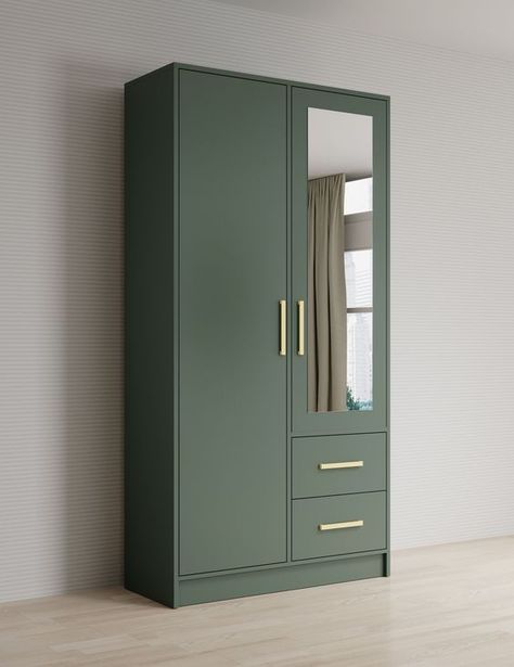 Green Wardrobe, Modern Bedroom Wardrobe, Pretty Wardrobe, Wooden Almirah, Wooden Wardrobe Design, Bedroom Wardrobe Design, Almirah Designs, Tv Unit Furniture Design, Tv Unit Furniture