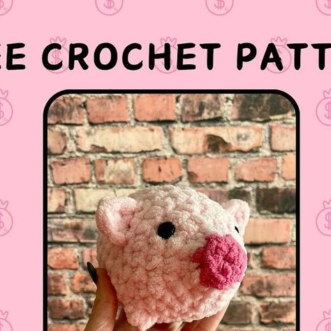 Lauren V on Instagram: "🐷 FREE NO-SEW PIGGY PATTERN 🐷

I know I’ve said it before, but a HUGE thank you to my testers! 

@crochetwithlj 
@raffs_crafts_and_crochet 
@sybonie.studies 
@butterflymecouture 

I’d love follows for me and also my testers ❤️

A PDF version with pictures will be coming soon to my Etsy. 

#etsy #etsyshop #etsyseller #amigurumi #crochetpattern #crochetpatterns #crochetpatterndesigner #kawaii #amigurumay #plushiesofinstagram #plushieaesthetic #plushies #patternrelease #nosewcrochetpattern #pig #pigplush #crochetpig #freeamigurumipatterns #freecrochetpatternamigurumi #freepattern" Crochet Pig Free Pattern, Crochet Pig, Crochet Plushies, Crochet Animals Free Patterns, Amigurumi Free Pattern, Crochet Animals, Free Patterns, Free Crochet Pattern, Free Pattern