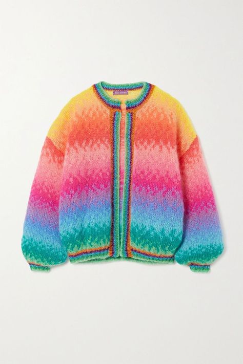 Rose Carmine Cardigan Stuart Weitzman Highland, Colorful Cardigan, Summer Ties, Rainbow Palette, Taupe Color, 가을 패션, Knit Fashion, Sweater Weather, Sweater Jacket