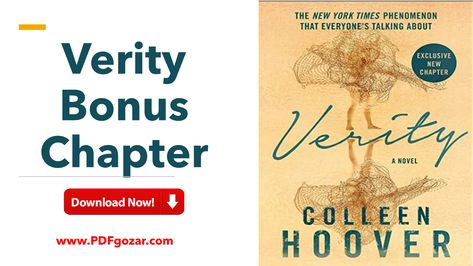 Download free Verity Bonus Chaprt Pdf Verity Extra Chapter, Verity Bonus Chapter, Book Pdf Download Free, Book Verity, Book Pdfs, Verity By Colleen Hoover, Book Links, Nerd Problems, Psychological Thriller