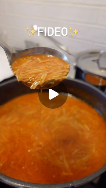 Maria | Pizquita de Sal | Mexican Recipes on Instagram: "One of my favorites… sopita de fideo! Recipe 👇🏽👇🏽👇🏽  Sopita de Fideo Recipe  Ingredients: - 1/4 onion - 3 Roma tomatoes - 1/2 can of chipotles (adjust to taste) - 8 cups water (divided) - 2 tsp salt - Drizzle of oil - 1 bag (7 oz) pasta de fideo or your favorite pasta shape - 3 tsp consomé de pollo (chicken bouillon)  Instructions:  1. In a blender, combine 1/4 of an onion, 3 Roma tomatoes, 1/2 can of chipotles, 4 cups of water, and 2 tsp of salt. Blend until smooth and set aside.  2. Heat a drizzle of oil in a deep pot over medium heat. Add the pasta de fideo and toast until golden brown, stirring occasionally to prevent burning.  3. Once the pasta is golden brown, pour in the tomato mixture. Stir well to combine.  4. Add the Fast Easy Soup Recipes, Chicken Fideo Recipe, Fideo Recipe Mexican With Chicken, Instant Pot Fideo Recipe, Fideo Recipe With Stew Meat, Fideo Recipe Mexican, Sopita De Fideo Easy Recipes, Fideo Recipe Mexican With Potato, Fideo Soup Recipe