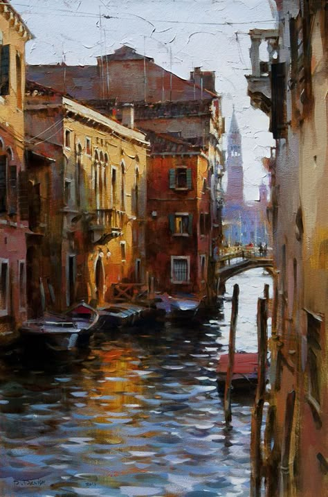 Dmitri Danish Originals "Venice Waterway" - Featured Artist - Vinings Gallery Dmitri Danish, Canvas Painting For Beginners, Haring Art, Venice Painting, Christmas Paintings On Canvas, Small Canvas Paintings, Canvas For Beginners, Abstract City, City Painting