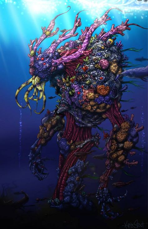 Coral Monster, Coral Armor, Real Life Mermaid Found, Underwater People, Storm Kings Thunder, Mermaid Found, Real Life Mermaids, All Godzilla Monsters, Dnd Races