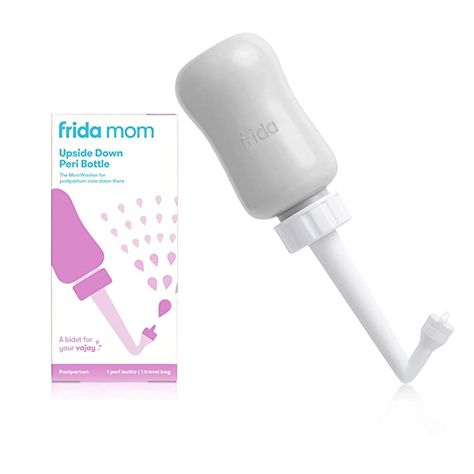 Frida Mom Upside Down Peri Bottle for Postpartum Care | The Original Fridababy MomWasher for Perineal Recovery and Cleansing After Birth. Color:Gray Peri Bottle, Hospital Bag For Mom, Frida Mom, Two Under Two, Pregnant Life, Postpartum Must Haves, Portable Bidet, Morning Night Routine, Birth Colors