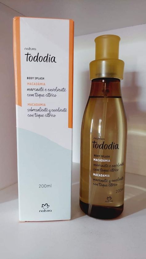 Body splash colônia natura Body Splash Natura, Natura Chronos, Natura Cosmetics, Body Splash, Macadamia, Body Spray, Body Care, Shampoo Bottle, Spray