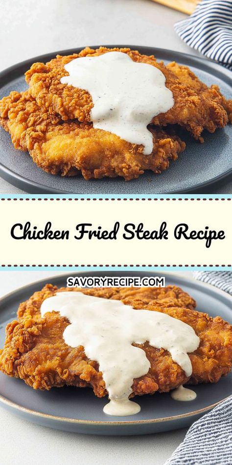 Want to enjoy a hearty meal without the guilt? This Chicken Fried Steak Recipe is your answer to a light dinner that doesn’t skimp on flavor! Perfect for weeknight dinners, it’s a must-try. Save it now so you can whip it up whenever the craving strikes! Chicken Fried Steak Pioneer Woman, Chicken Fried Chicken Recipe, Chicken Fried Steak Gravy, Chicken Fried Steak Easy, Fried Chicken Breast Recipe, Chicken Fried Steak Recipe, Steak Breakfast, Fried Steak Recipes, Golden Chicken