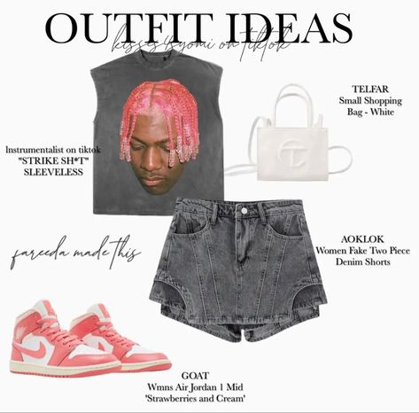 Jordan 1 Fits, After Prom Outfit, Oc Hairstyles, Bday Fits, Outfit For Black Women, Cute Highschool Outfits, Strawberry And Cream, Casual Date Outfit, Highschool Outfits