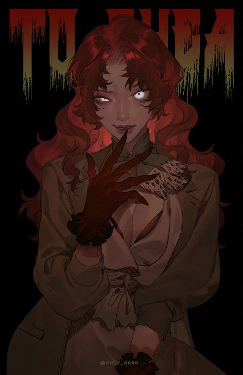 My Character Vibe, Anger Pose Reference, Red Hair Woman Art, Red Hair Woman Aesthetic, Trans Character Design, Red Haired Character, Red Character Design, Character Portraits, Dark Fantasy Art